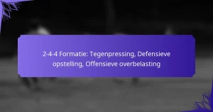 2-4-4 Formatie: Tegenpressing, Defensieve opstelling, Offensieve overbelasting